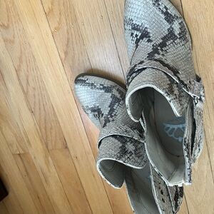 Women's Snakeskin Ankle Boots